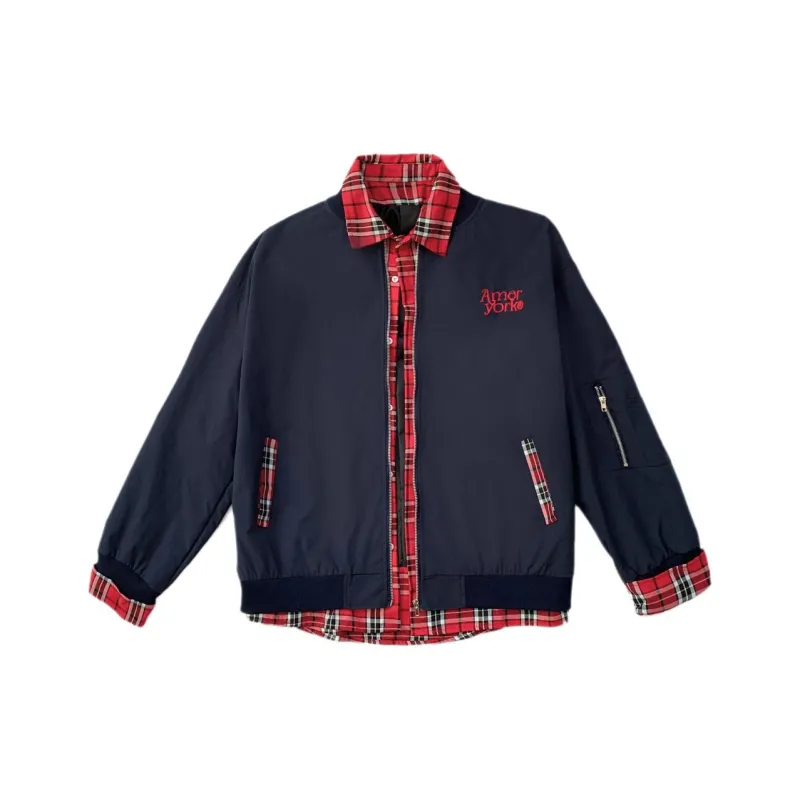 ACUOD BY CHANU Baseball Jacket Unisex Navy Blue-0