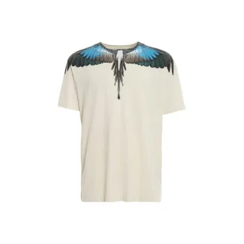 MARCELO BURLON COUNTY OF MILAN T Shirt Men's Ecru