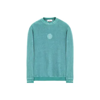 STONE ISLAND 652E3 Organic Cotton Terry Fleece Gauge 14 Sweatshirt
