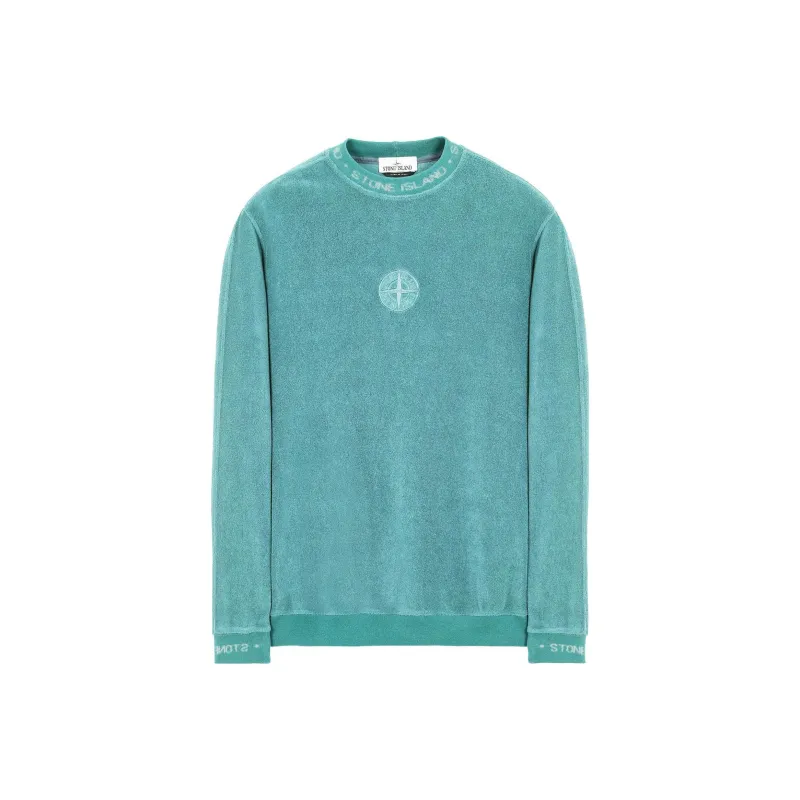 STONE ISLAND 652E3 Organic Cotton Terry Fleece Gauge 14 Sweatshirt-0