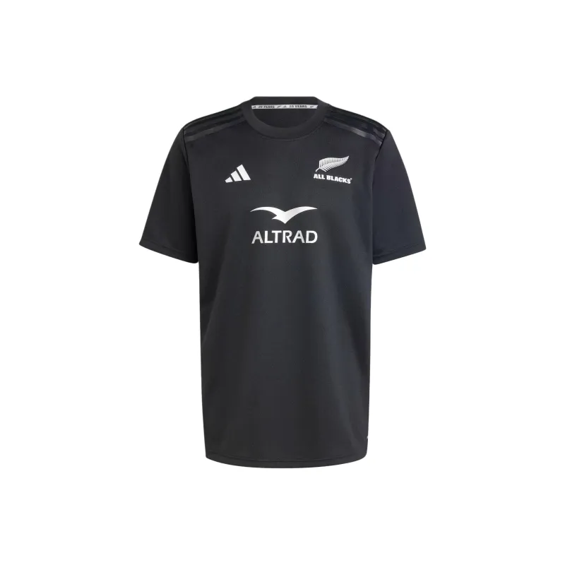 Adidas All Blacks Rugby Aeroready Short Sleeve Jersey T-Shirt Men's All Black-0