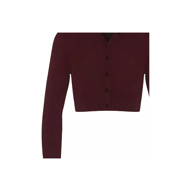 LOEWE Crop Tops Women's Dark Red-4