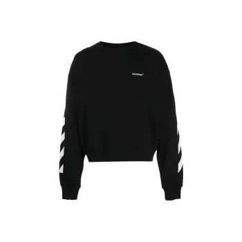 OFF WHITE Diagonal Helvetica Oversized Sweatshirt