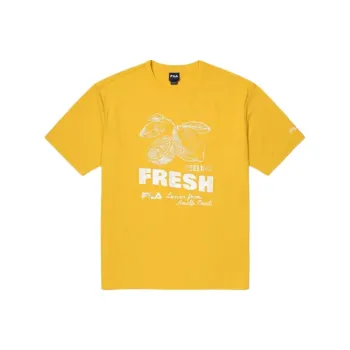 FILA T Shirts Unisex Yellow