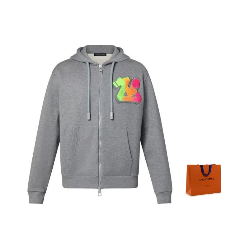 LOUIS VUITTON Sweatshirt Men's Gray-4