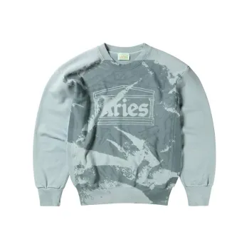 Aries Sunbleached Cross Grain Temple Sweatshirt