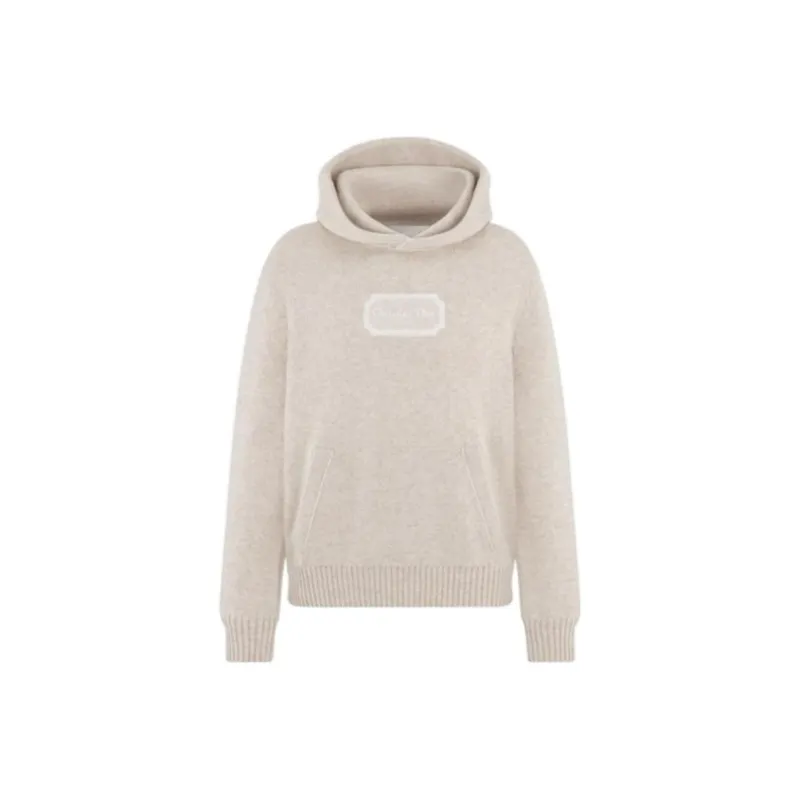 DIOR Logo Patch Long Sleeved Hoodie-11