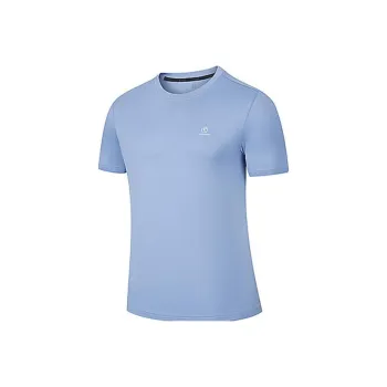 QIAODAN T Shirt Men's Soft Gray Blue