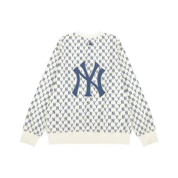 MLB Old Flower Sweatshirts Unisex Cream