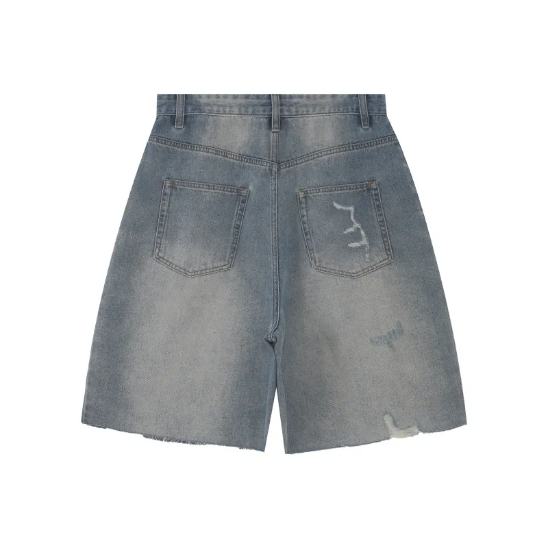 F426 Denim Shorts Unisex-6
