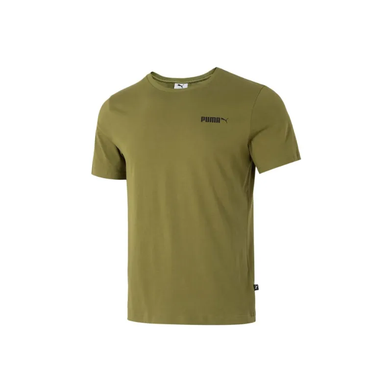 PUMA T Shirts Men Olive Green-0
