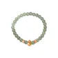 Hetian Jade Spring Warm Peach Blossom Clear Water Beaded Bracelet