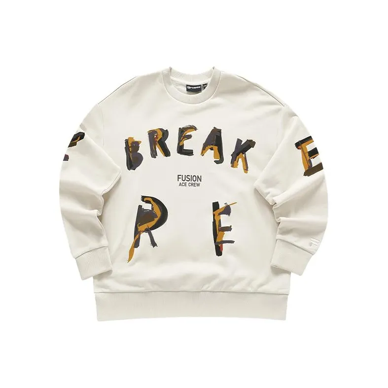 FILA FUSION American Sweatshirt Unisex Gray Wheat-0