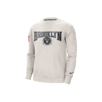 Nike Nba Brooklyn Nets Courtside Fleece Crew Sweatshirt