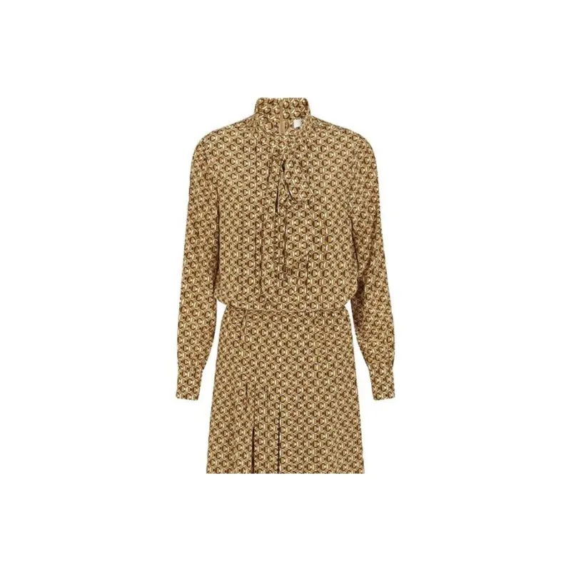 CELINE Long Sleeved Dresses Women's Yellow-2