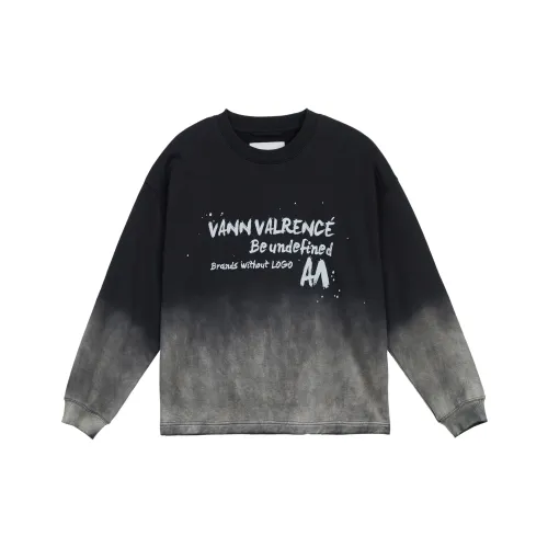 VANN VALRENCÉ Sweatshirts Unisex Gradient Black