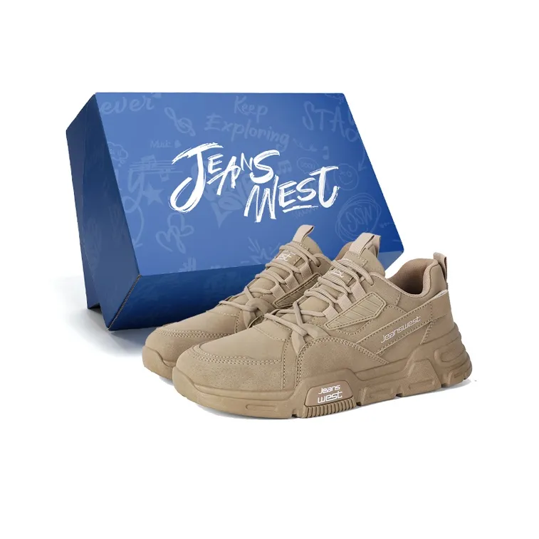 JEANSWEST Anti Slip And Wear Resistant Height Increasing Low Top Casual Shoes Men's-0