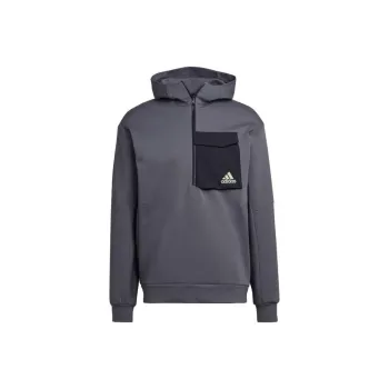 Adidas Designed For Gameday Hoodie Sweatshirt Men's Gray