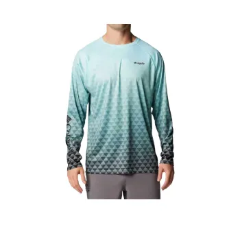 Columbia PFG Super Terminal Tackle Fade II T-Shirt Men's Green Black
