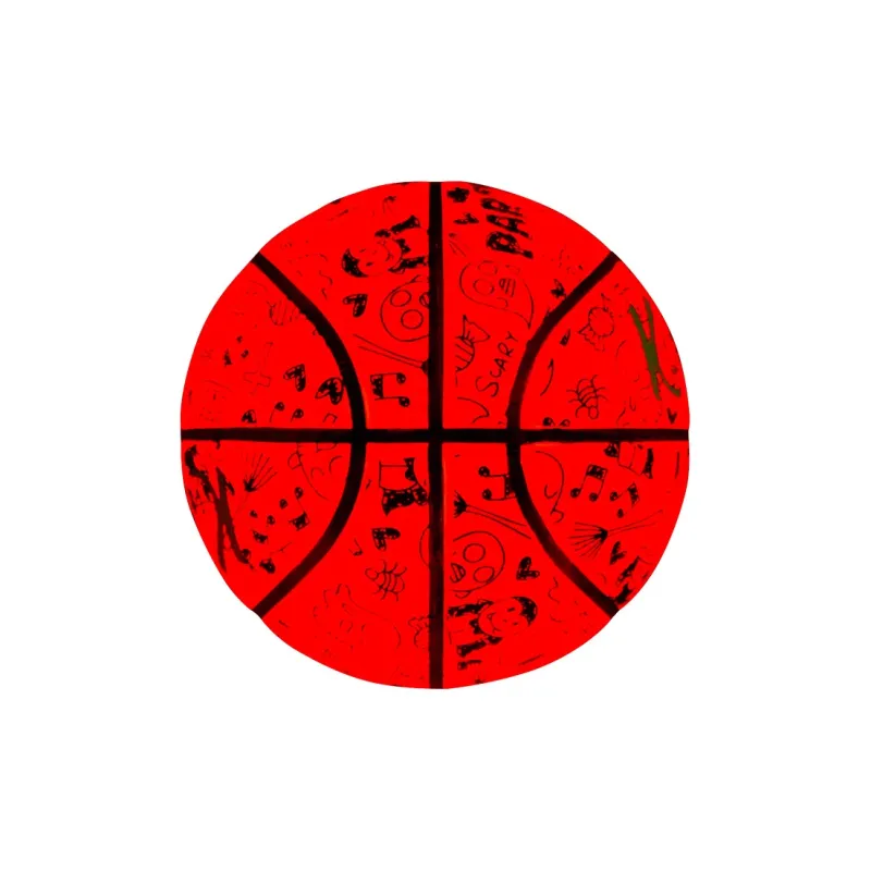Kuangmi Rubber Basketball Brown Size 7 Street Unisex-5