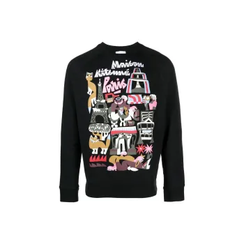 Maison Kitsune Sweatshirts Men Black