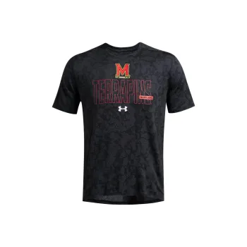 Under Armour Tech VentCollegiate Geode University Of Maryland College Park T-Shirt Men's Black