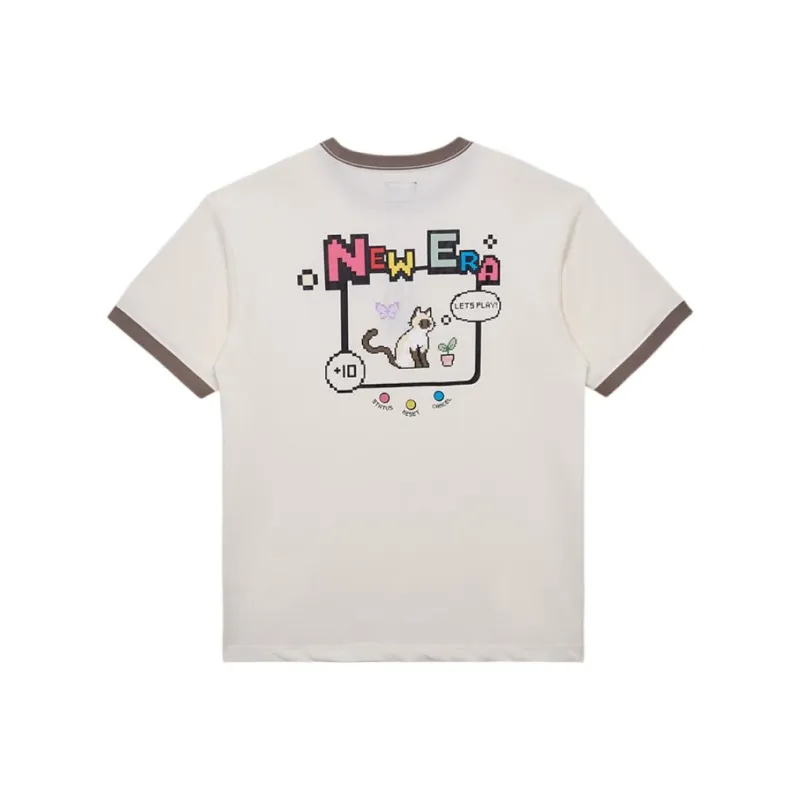 New Era T Shirt Unisex Ivory White-0