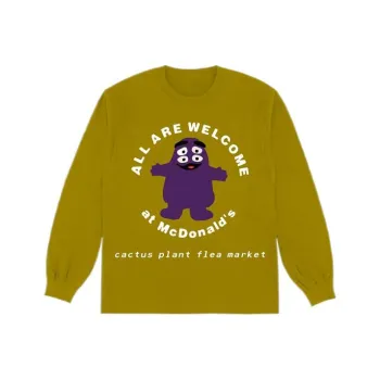 Cactus Plant Flea Market X McDonald's Grimace Long Sleeve T shirt