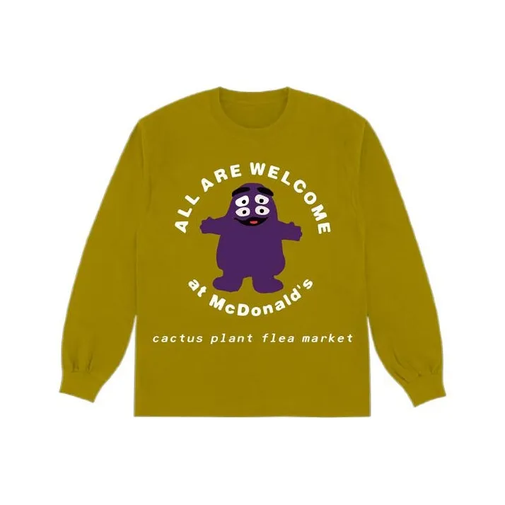 Cactus Plant Flea Market X McDonald's Grimace Long Sleeve T shirt-0
