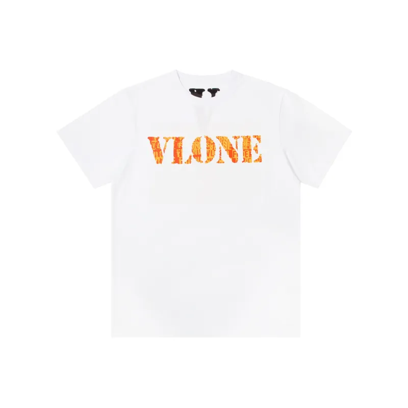 VLONE T Shirt Unisex White Orange-1