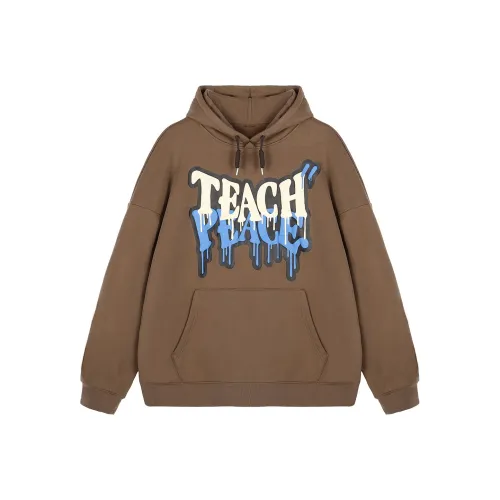 Teach Peace Sweatshirts Unisex Khaki