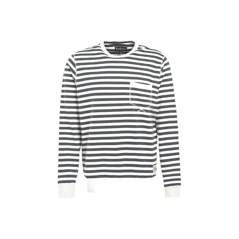 BARBOUR Sweatshirts Men Charcoal Gray Stripes-0