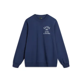 LiNing Sports Life Collection Sweatshirt Unisex Dark Ship Blue