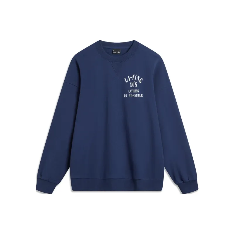 LiNing Sports Life Collection Sweatshirt Unisex Dark Ship Blue-0