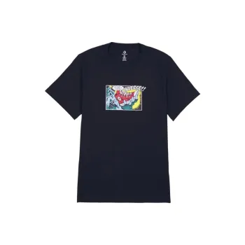 Converse COMIC ERKEK Siyah T-Shirt Men's Black