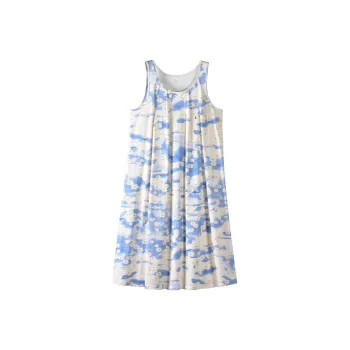 White Ran Nightgown Women's Blue