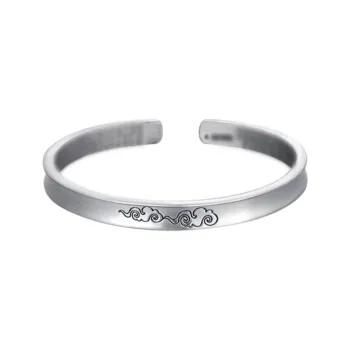 Hui Xuan Charm 999 Fine Silver Bangles Unisex