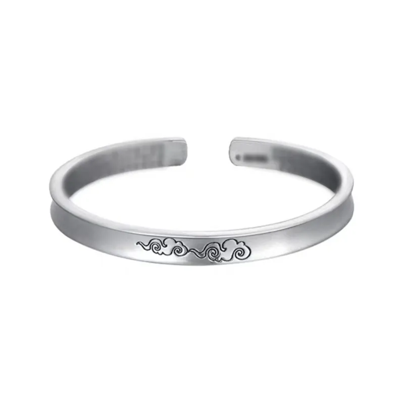 Hui Xuan Charm 999 Fine Silver Bangles Unisex-0