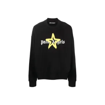 PALM ANGELS Spray Star Logo Sweatshirt