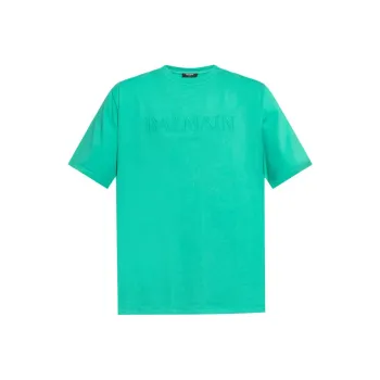 BALMAIN Logo embossed T shirt