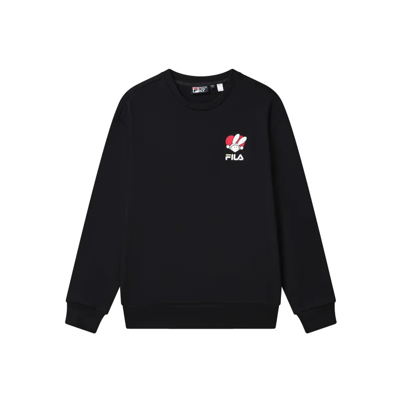 FILA CNY X Buer Rabbit Sweatshirts Unisex Black-0