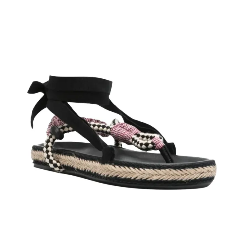 ISABEL MARANT Gypsa One Strap Sandals Women's Black-1