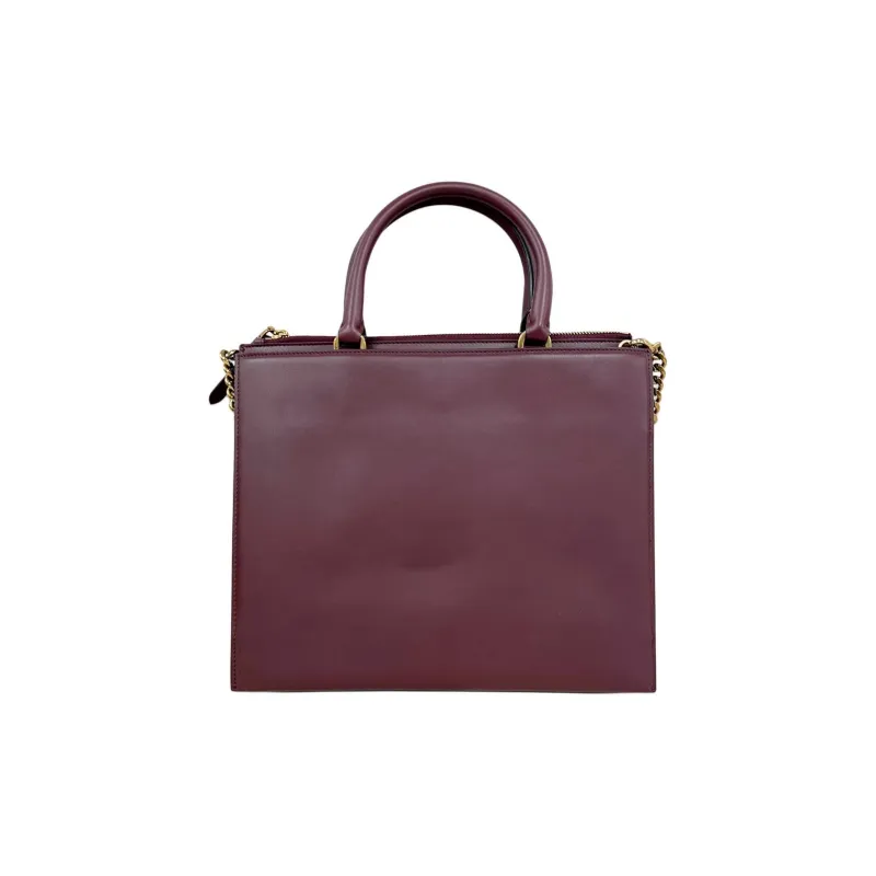 FERRAGAMO Calfskin One Shoulder Handbag Women's Burgundy-1