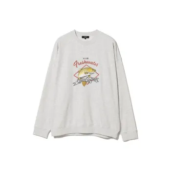Beams HEART Sweatshirt Men's Light Gray