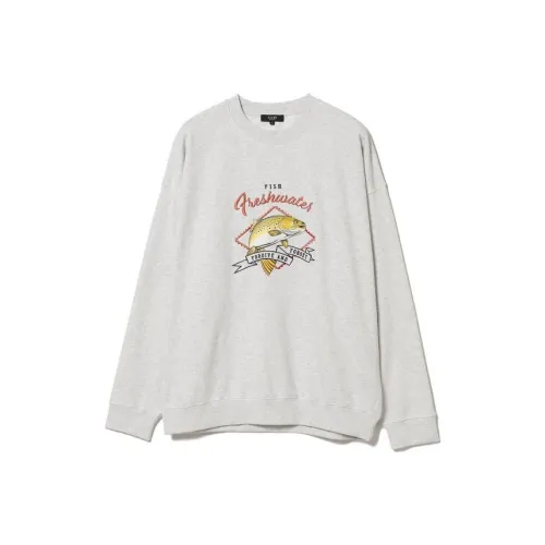 Beams HEART Sweatshirt Men's Light Gray