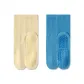 [Sole Full Silicone Anti-Slip Yoga Socks]Beige+Blue