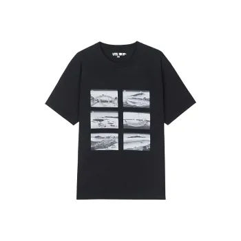UNIQLO UNIQLO/Uniqlo X Katsushika Hokusai-Mt. Fuji Co-branded Series T-Shirt Unisex Black