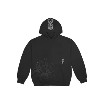 Travis Scott Studded Pullover Hoodie