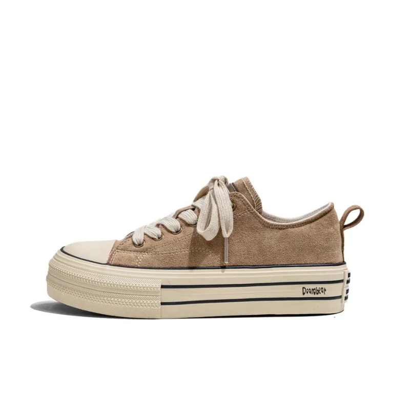 Budding Bear Height Increasing Abrasion Resistant Breathable Low Top Canvas Shoes Men's-7