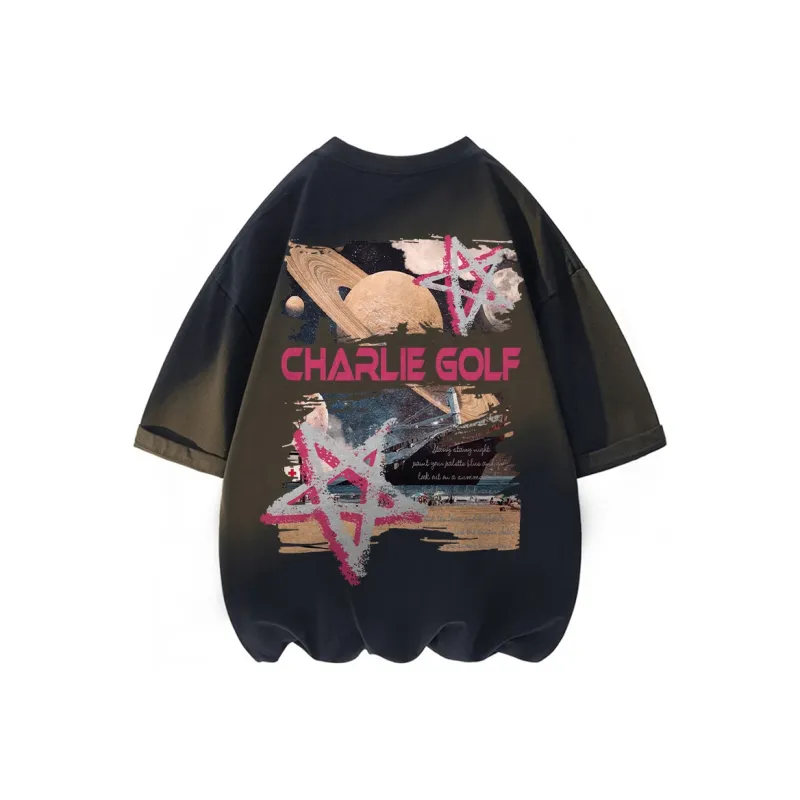 CHARLIE GOLF T Shirt Unisex Black-0